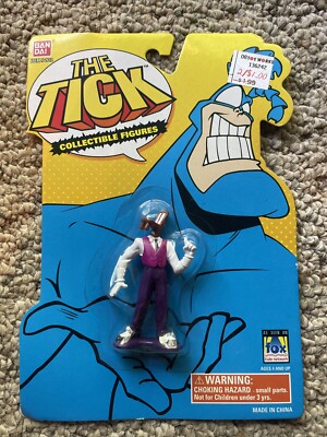 1994 Bandai The Tick Chairface Chippendale Collectible Mini Figure Vintage New