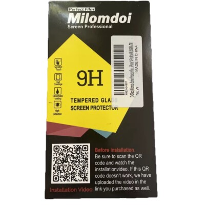 Milomdoi 3+3 Pack Tempered Glass Screen And Camera Protector iPhone 14 Pro Max