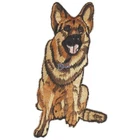 Patch - German Shepherd sitting - 04514 - Approx. 4 x 9 cm