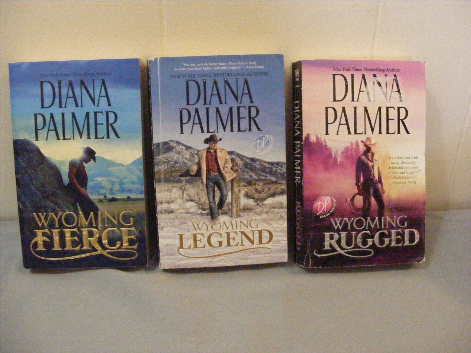 Lot of 3 DIANA PALMER Contemporary RomanceWYOMING MEN 2 5 8 pbs