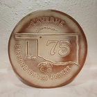 Frankoma Pottery Anniversary Plate Laverne Oklahoma Diamond 1913-1988 Jubilee
