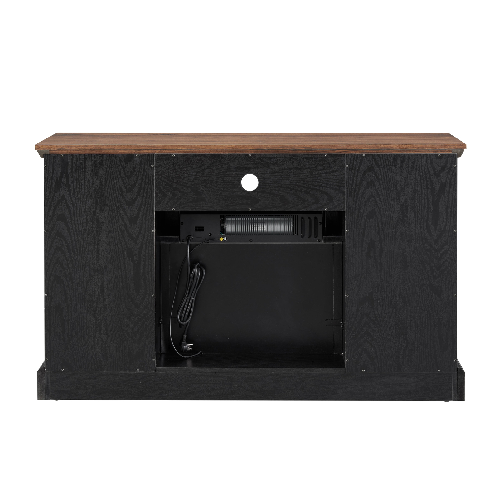 TV Stand Cabinet Fireplace TV up to 55" Entertainment Media Console 3 Shelves