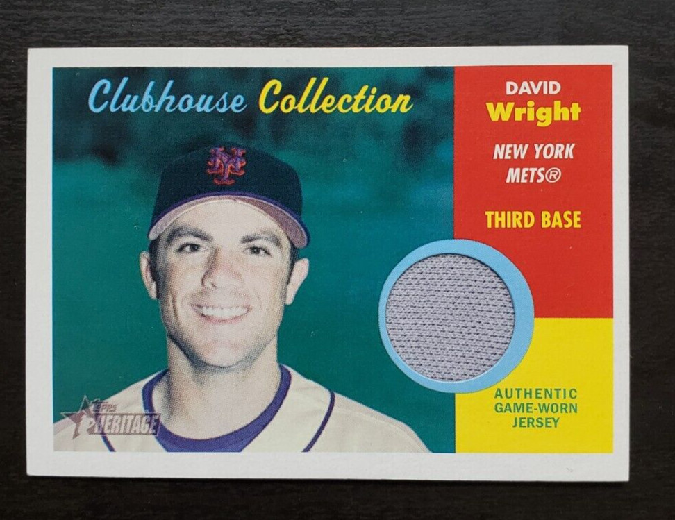 2006 Topps Heritage David Wright Clubhouse Collection GW Jersey Relic CC-DW Mets