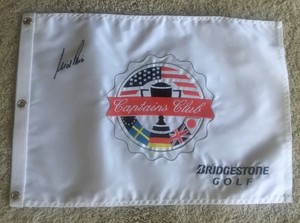 Nick Price Signed Autographed Embroidered Golf Flag