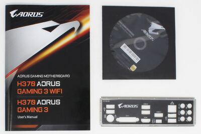GIGABYTE H370 AORUS Gaming 3 WIFI - SET Handbuch ATX IO Shield Treiber (#19211)