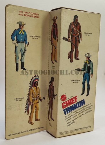 BIG JIM CHIEF TANKUA MATTEL VINTAGE 1975 NEW IN SEALED BOX ACTION FIGURE N:7386 - Picture 2 of 5