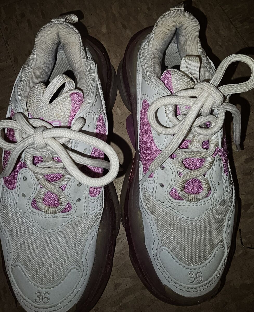 100% Authentic, Balenciaga Triple S White Pink, New, Size 36 100% Authentic, Balenciaga Triple S White Pink, New, Size 36