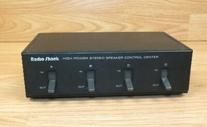 radio shack high power stereo speaker control center