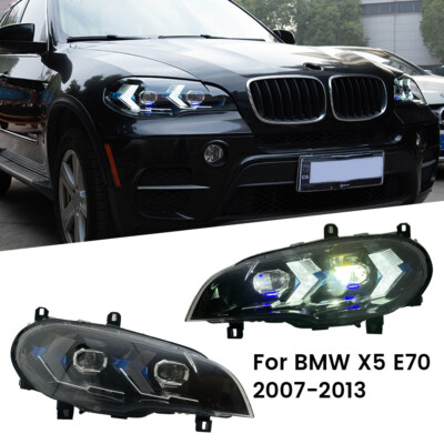 Paar Scheinwerfer Upgrade LED DRL Projektor Scheinwerfer für BMW X5 E70 07-13
