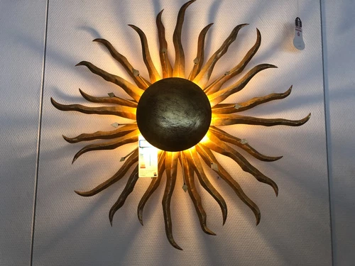 Wall Light Sun Gold 2 x E14 approx. 70 cm Incandescent Halogen Lamp