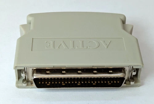 SCSI-2 Terminator aktiv active external 50pin male HD50 High-Density *NEU+OVP*