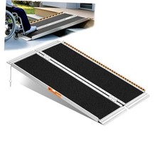 4 Feet Portable Wheelchair Ramp, Lightweight 4FT(Using height 4-12 inch)
