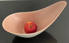 vintage  Poole pottery C97 twin-tone freeform art ceramic dish/ bowl modernist