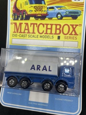 Lesney Matchbox 32 ARAL Superfast Ergomatic Petrol Truck Blister Pack