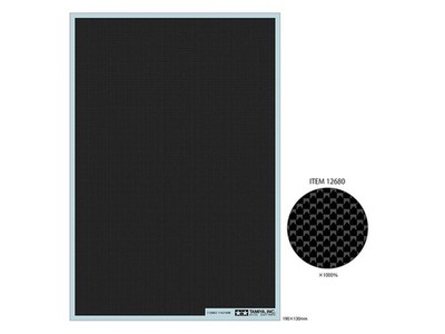 Tamiya Carbon Fiber Effect Fine Texture Decal 12680 - Modeling