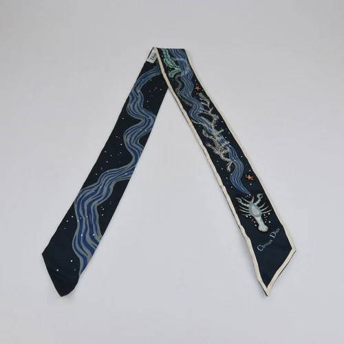 Foulard Christian Dior imprimé vert foncé/multicolore Mitzah