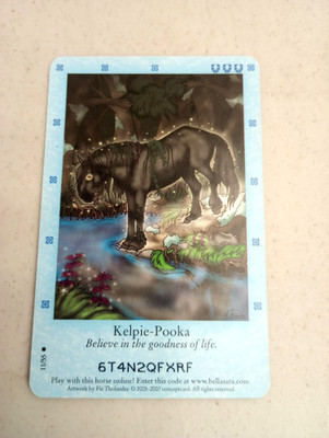 Bella Sara Northern Lights Kelpie-Pooka 11/55 Horse Regular Common Card 2007 TCG