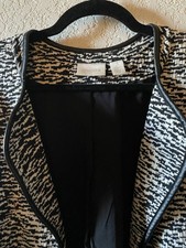 Chico  s Classic/White Women  s Jacket Colorless Jacket