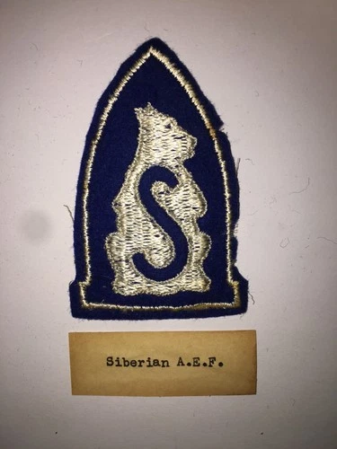 WW1  "Siberian A.E.F."   U.S.  Shoulder Patch. Military.