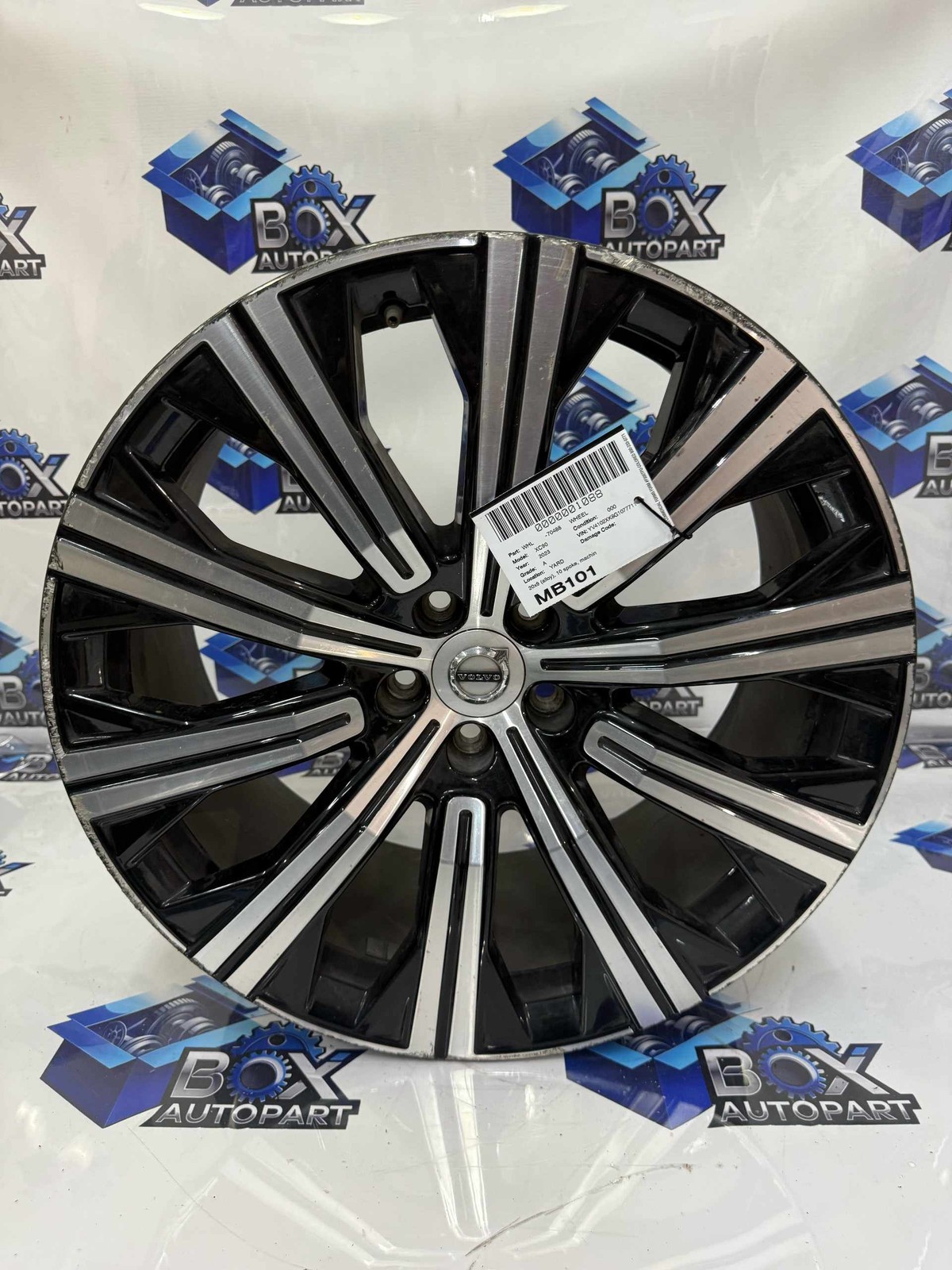 2020-2024 VOLVO XC90 Wheel 20x9 Alloy 10 Spoke RIM OEM