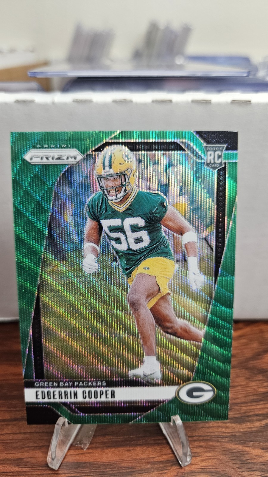 2024 Panini Prizm - Rookies Edgerrin Cooper #331 Green Wave Prizm (RC)