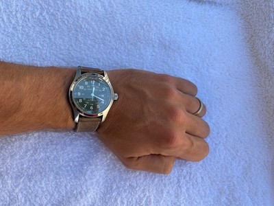 Hamilton Khaki Field Auto 42mm Grünes Zifferblatt Referenz H70605560