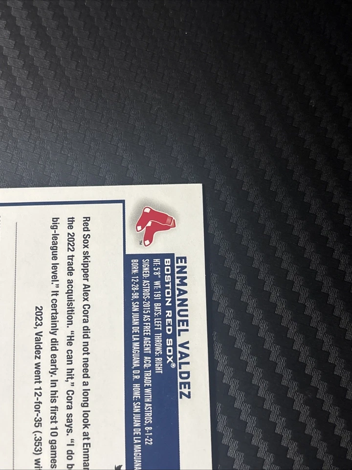 2023 Topps Update Series - Enmanuel Valdez #US310 Red Foil /199 (RC) - Image 4 of 4