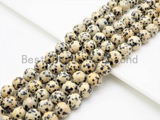 Dalmation Round Smooth Jasper beads, High quality 6mm/8mm/10mm/12mm Round