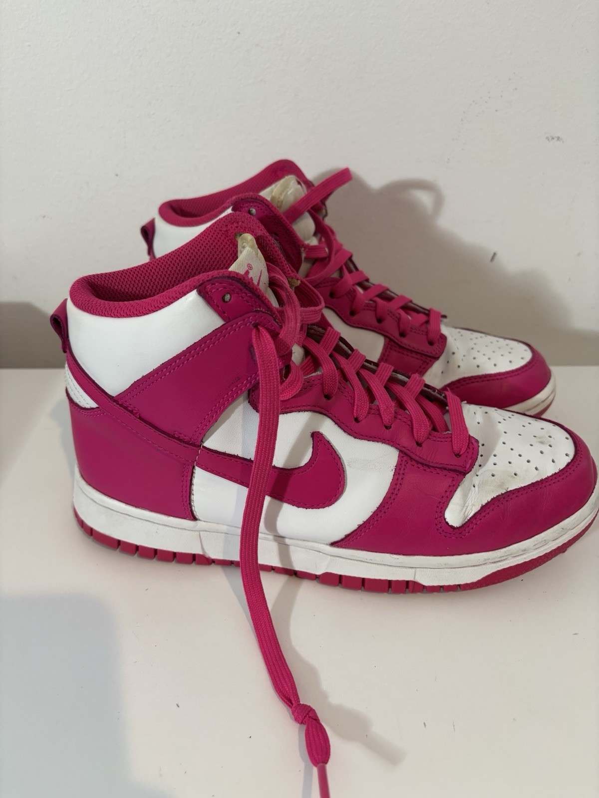 Nike Women Size 8 Dunk High Pink Prime High Tops Casual Sneakers