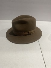 Vintage Men's LITE FELT Bollman USA S Small Brown Fedora Hat WPL 5923 Wool