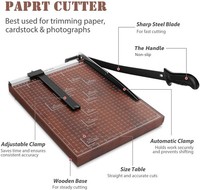 Coocheer Papierschneider, A3 Profi Hebelschneider Fotoschneider SchneidegeräT