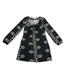 Aryeh Sweater Dress Womens Large L Gray Black Geometric Scoop Neck Stretch