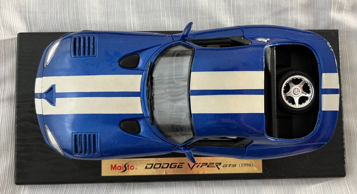 自動車 Maisto 1996 Dodge Viper GTS 1:18 Maisto Special Edition 1:18 1996 Dodge Viper GTS Die Cast Car Blue