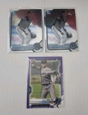 2021 Bowman Prospect 1st Jose Salas Purple /250 Marlins SP, 2022 Chrome Base 