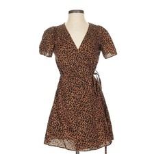 Madewell Leopard Print Wrap Dress | Size Small | EUC