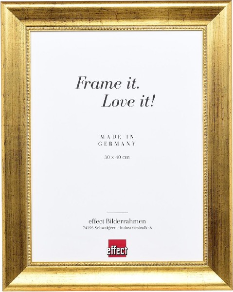 Effect Holz-Bilderrahmen Profil 95 Gold 40X60 Cm Mit Museumsglas-image
