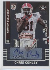 2015 Panini Contenders Draft Picks Bowl Ticket 50/99 Chris Conley #116 Auto 0af