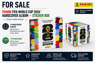 Panini World Cup 2026 FIFA  HARDCOVER Album + 1 Box sealed  SHIPS SAME DAY!