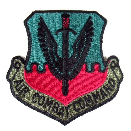 Air Combat Command Patch Vintage Air Force Embroidered Sew On