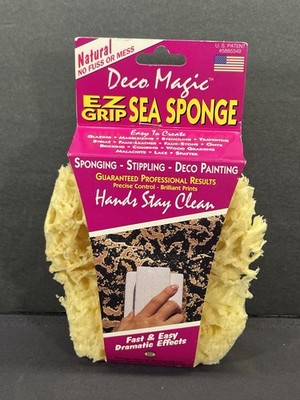 NOS VTG 95' Deco Magic EZ Grip Sea Sponge From Tarpon Springs, FL. 