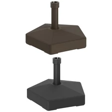 Outsunny Patio Umbrella Base Umbrella Stand, Sand/Water Filled