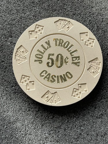 Jolly Trolly .50 Cent Casino Chip 1981..TM1137