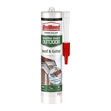 UniBond Weather Guard Roof Gutter Sealant Black 504g Waterproof Repair