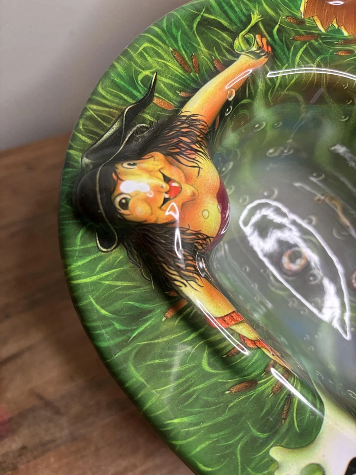 老式幽灵沼泽万圣节芯片浸盘分体塑料餐盘 — 第 4/4 张图片