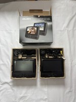 BUSH DVD8791CUK 7-Inch Screen Twin Portable DVD Player Black - Tested