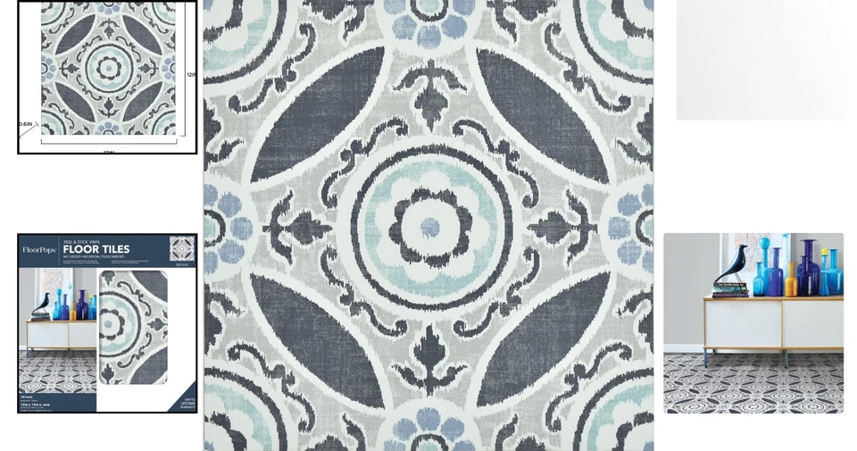 Легко устанавливаемая напольная плитка Sienna Peel & Stick — водостойкий и шикарный дизайн - Изображение 2 из 4