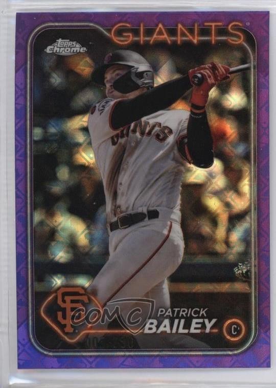 2024 Topps Chrome Logofractor Edition Purple Refractor /250 Patrick Bailey 14md