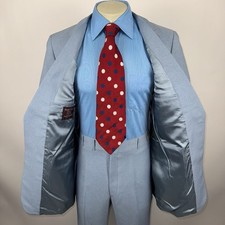 NOS Warren Sewell Suit Mens 43 Long Jacket 38 Pants Unhemmed Leisure Vintage 70s