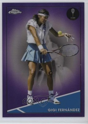 2021 Topps Chrome Purple Refractor 48/199 Gigi Fernandez Fernández #24 HOF 0o4t