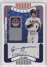 2024 Panini Stars and Stripes Materials Signatures Coy James #SM-CJ Auto 0rd2